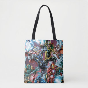 Avengers Classics Loki And Frost Giants Tote Bag