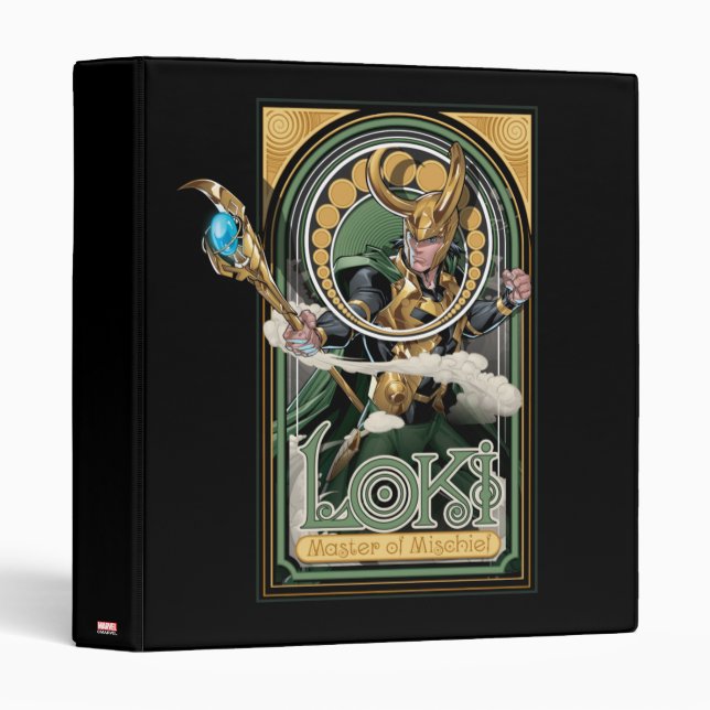 Avengers Classics | Loki: Master of Mischief 3 Ring Binder (Front/Spine)