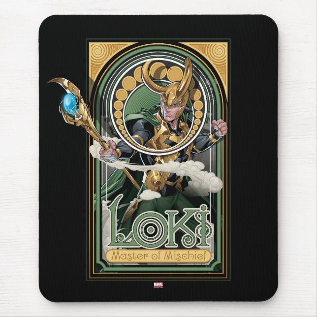 Avengers Classics | Loki: Master of Mischief Mouse Pad (Front)