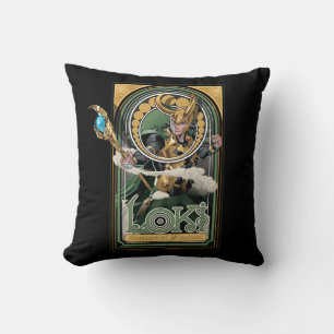 Avengers Classics   Loki: Master of Mischief Throw Pillow