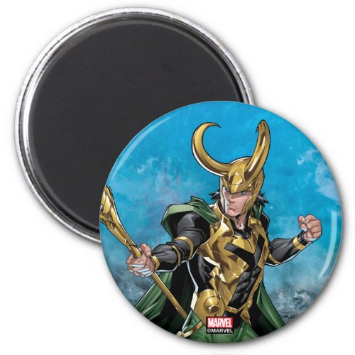 Avengers Classics  Loki With Staff Magnet