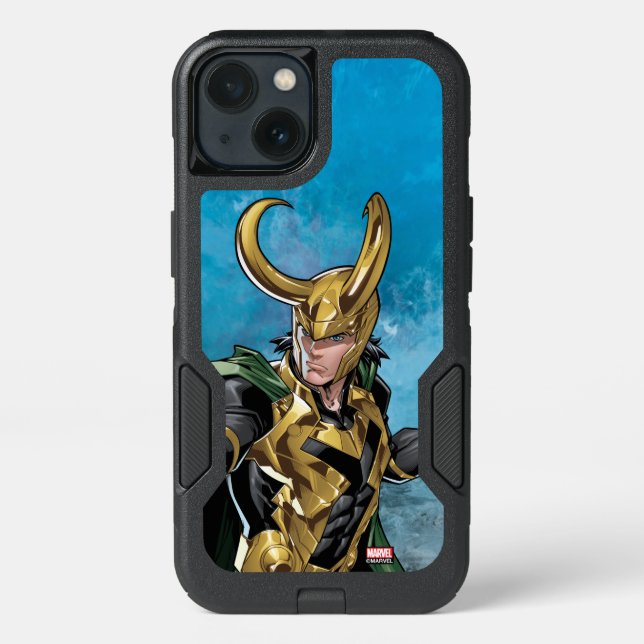 Avengers Classics | Loki With Staff Otterbox iPhone Case (Back)
