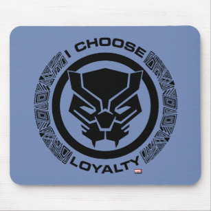 Avengers Classics   Loyalty Black Panther Logo Mouse Pad