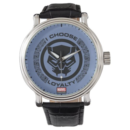 Avengers Classics  Loyalty Black Panther Logo Watch