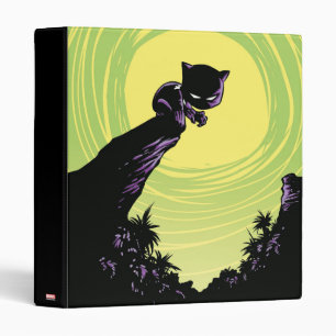 Avengers Classics   Mini Black Panther On Cliff 3 Ring Binder