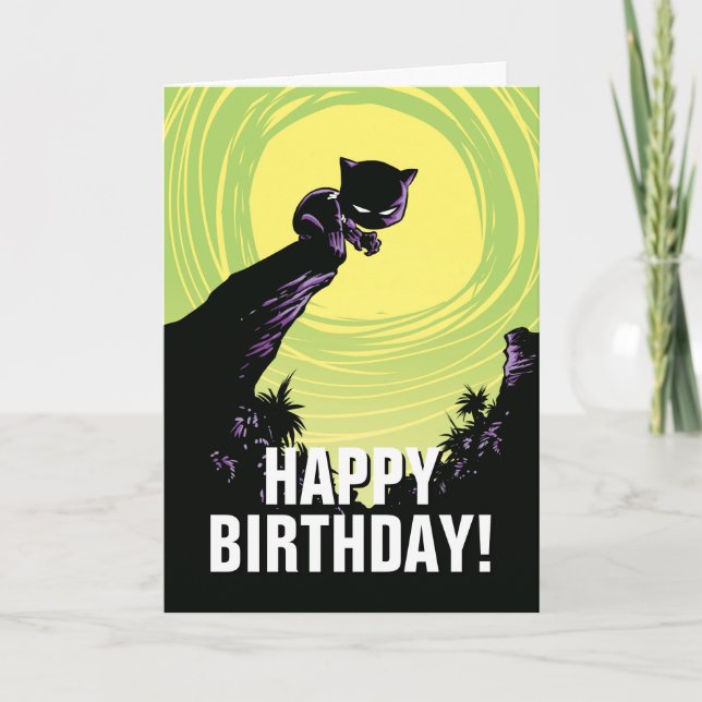 Avengers Classics | Mini Black Panther On Cliff Card (Front)