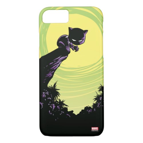 Avengers Classics  Mini Black Panther On Cliff iPhone 87 Case