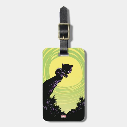 Avengers Classics  Mini Black Panther On Cliff Luggage Tag