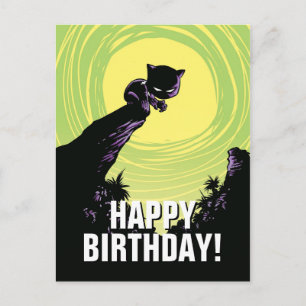 Avengers Classics Mini Black Panther On Cliff Postcard