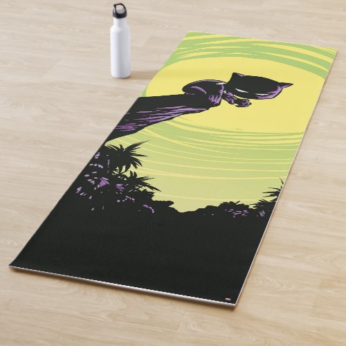 Avengers Classics  Mini Black Panther On Cliff Yoga Mat