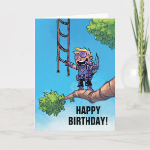Avengers Classics Mini Hawkeye In Tree Card