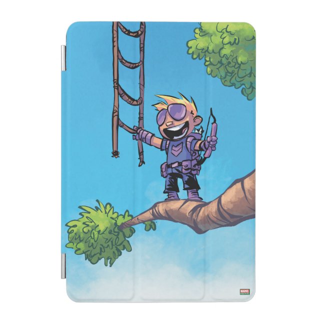 Avengers Classics | Mini Hawkeye In Tree iPad Mini Cover (Front)