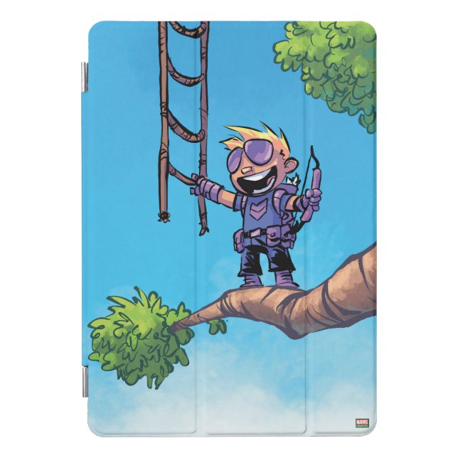 Avengers Classics | Mini Hawkeye In Tree iPad Pro Cover (Front)