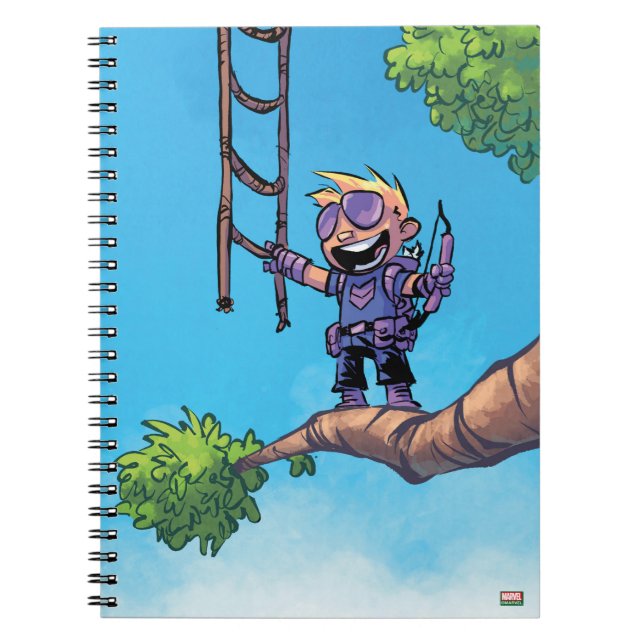 Avengers Classics | Mini Hawkeye In Tree Notebook (Front)