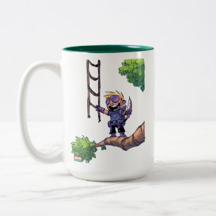 Avengers Classics   Mini Hawkeye In Tree Two-Tone Coffee Mug