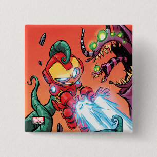 Avengers Classics   Mini Iron Man Blasting Monster Button