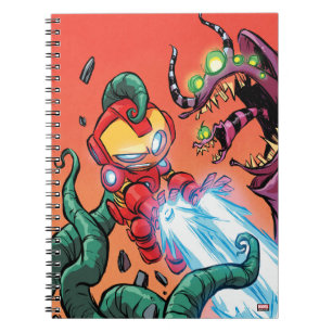 Avengers Classics Mini Iron Man Blasting Monster Notebook
