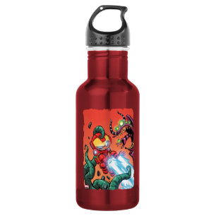 Avengers Classics Mini Iron Man Blasting Monster Stainless Steel Water Bottle