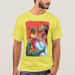 Avengers Classics Mini Iron Man Blasting Monster T-Shirt