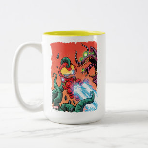 Avengers Classics Mini Iron Man Blasting Monster Two-Tone Coffee Mug
