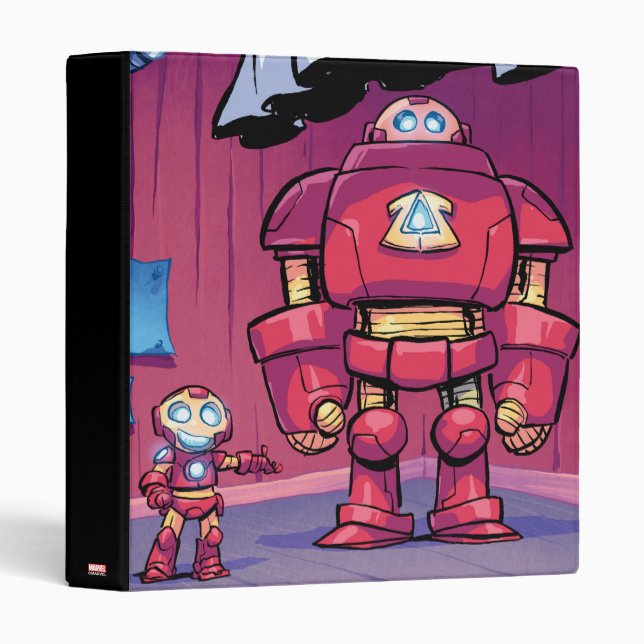 Avengers Classics | Mini Iron Man & Hulkbuster 3 Ring Binder (Front/Spine)