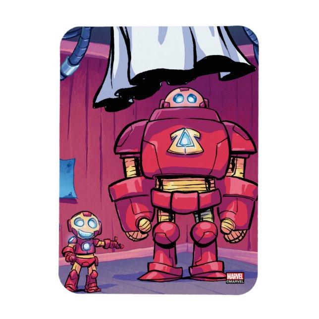 Avengers Classics | Mini Iron Man & Hulkbuster Magnet (Vertical)
