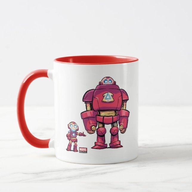 Avengers Classics | Mini Iron Man & Hulkbuster Mug (Left)