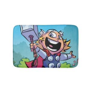 Avengers Classics Mini Thor With Mjolnir Bath Mat