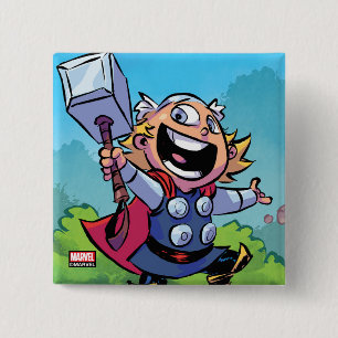 Avengers Classics   Mini Thor With Mjolnir Button