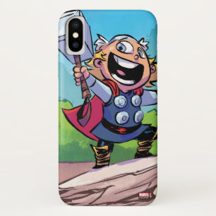 Avengers Classics Mini Thor With Mjolnir iPhone X Case