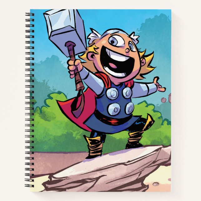 Avengers Classics | Mini Thor With Mjolnir Notebook (Front)