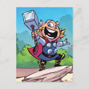 Avengers Classics Mini Thor With Mjolnir Postcard