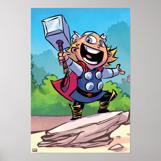 Avengers Classics | Mini Thor With Mjolnir Poster (Front)