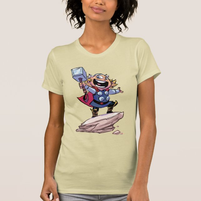 Avengers Classics | Mini Thor With Mjolnir T-Shirt (Front)