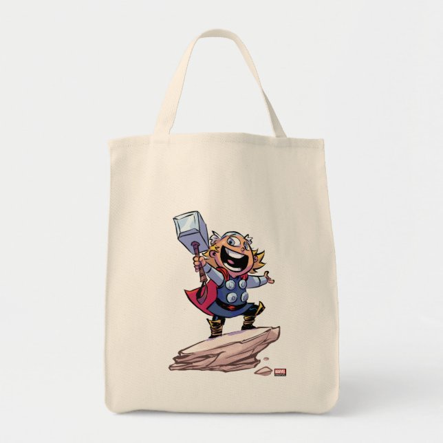 Avengers Classics | Mini Thor With Mjolnir Tote Bag (Front)