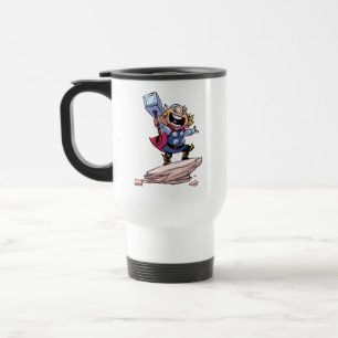Avengers Classics   Mini Thor With Mjolnir Travel Mug
