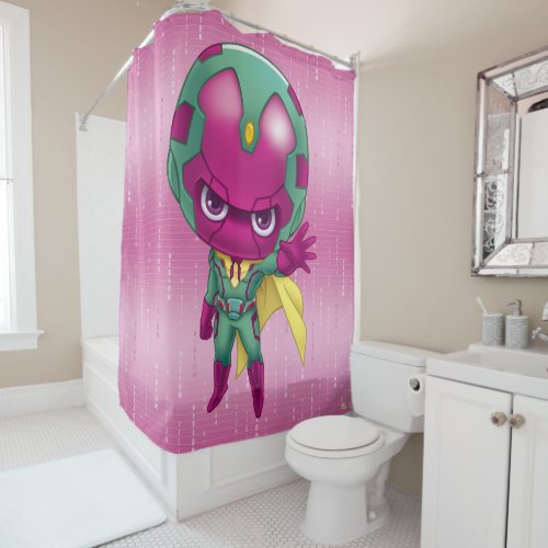 Avengers Classics  Mini Vision Character Art Shower Curtain