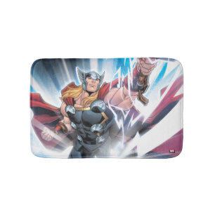 Avengers Classics Mjolnir Channeling Lightning Bath Mat