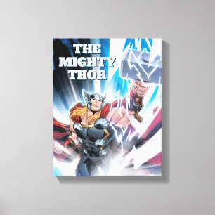 Avengers Classics   Mjolnir Channeling Lightning Canvas Print