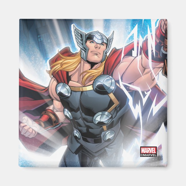 Avengers Classics | Mjolnir Channeling Lightning Magnet (Front)