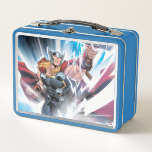 Avengers Classics Mjolnir Channeling Lightning Metal Lunch Box