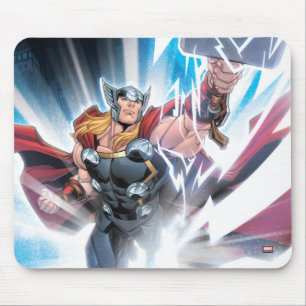 Avengers Classics   Mjolnir Channeling Lightning Mouse Pad