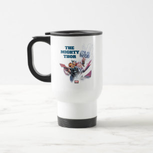 Avengers Classics   Mjolnir Channeling Lightning Travel Mug