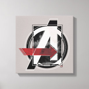 Avengers Classics   Negative Color Avengers Logo Canvas Print