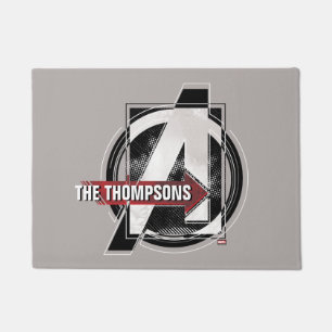 Avengers Classics Negative Color Avengers Logo Doormat