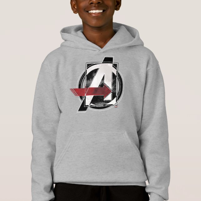 Avengers Classics | Negative Color Avengers Logo Hoodie (Front)