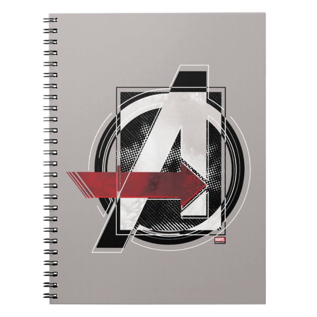 Avengers Classics | Negative Color Avengers Logo Notebook (Front)
