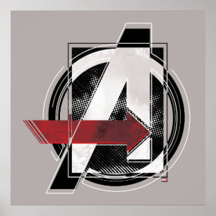 Avengers Classics   Negative Color Avengers Logo Poster