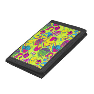 Avengers Classics Neon Avenger Faces Graphic Tri-fold Wallet