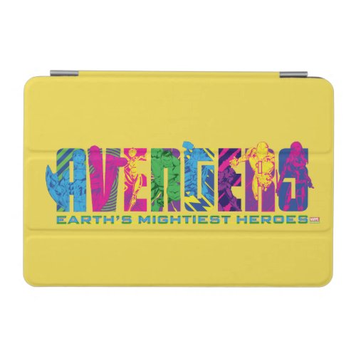 Avengers Classics  Neon Avengers Character Logo iPad Mini Cover